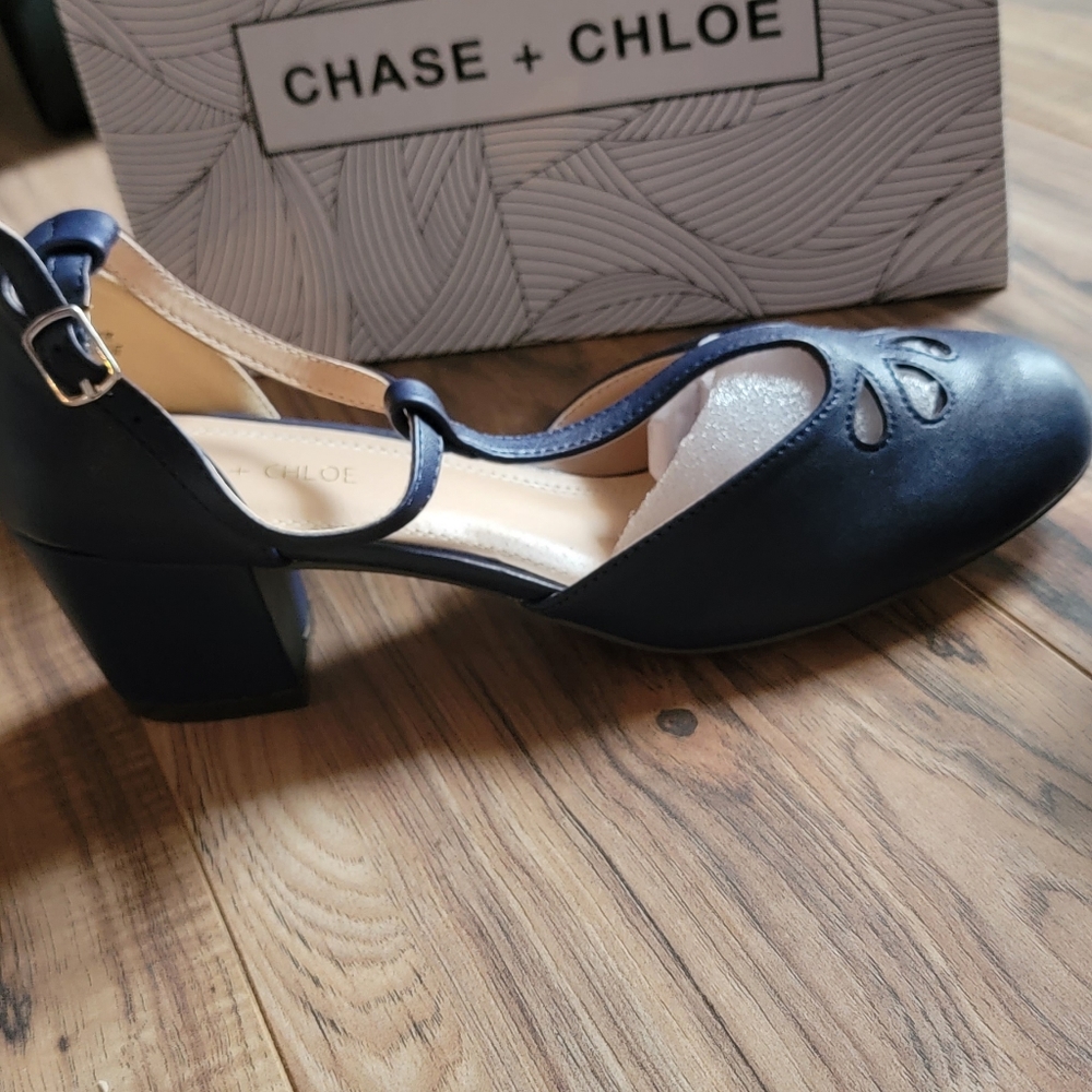 Chase & Chloe Minny Blue Shoes 10 NWT/Box Unique Vintage